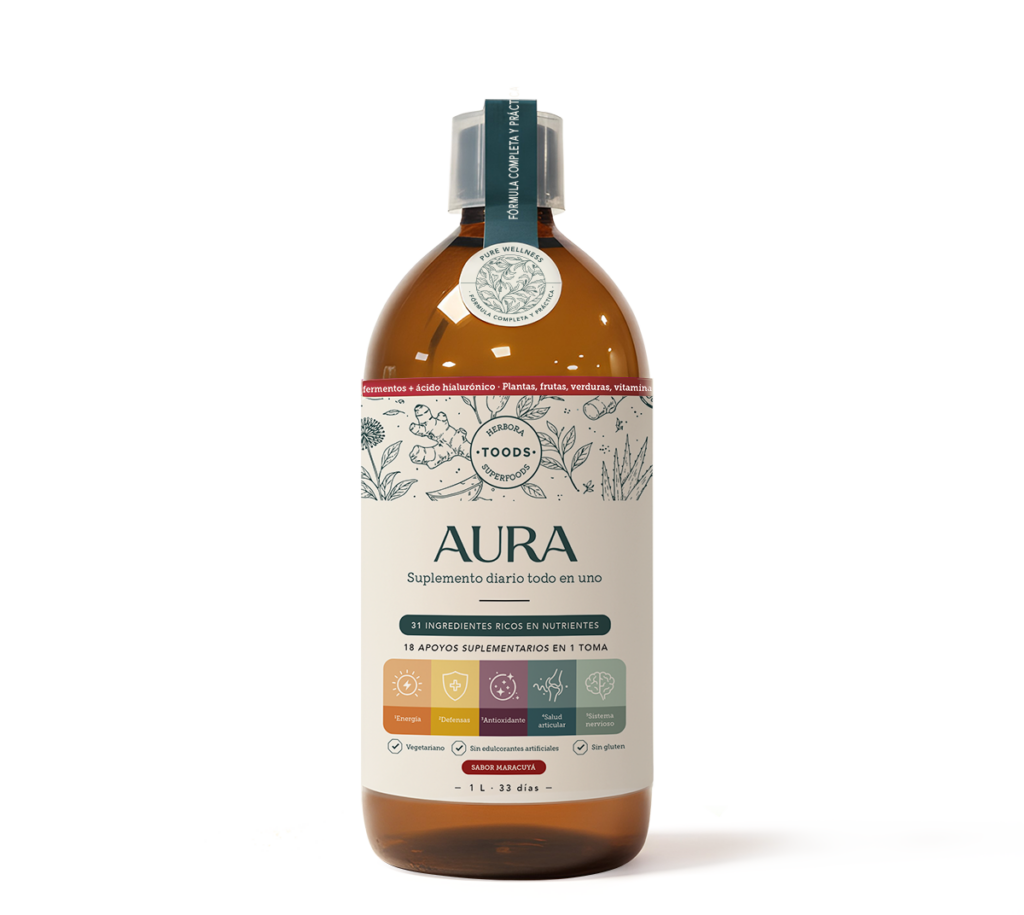 Aura toods botella