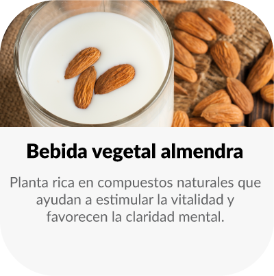 Fuente natural de antioxidantes y compuestos vegetales que favorecen la concentración y aportan energía sostenida.